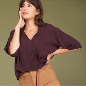Whimsy + Row Taylr Top in Plum L